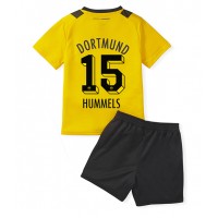 Borussia Dortmund Mats Hummels #15 Hjemmebanesæt Børn 2022-23 Kortærmet (+ Korte bukser)